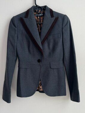 Dolce & Gabbana Charcoal Blazer - Size IT 38